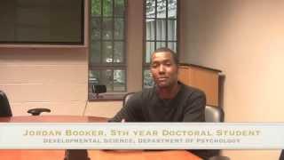 Virginia Tech Psychology Dept interview with student  Jordan Booker