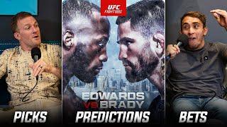 UFC Fight Night: Edwards vs Brady | Full Fight Card | Predictions Bets and Breakdowns