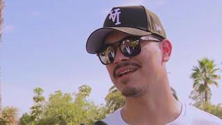 Anthony Banda, Tony Gonsolin & Landon Knack hand out Thanksgiving meals at Dodger Stadium