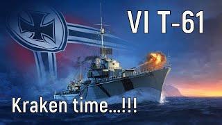 World of Warships - VI T-61 Replay, kraken time