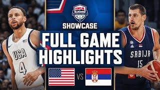 USA vs SERBIA | USAB SHOWCASE | FULL GAME HIGHLIGHTS | July 17, 2024