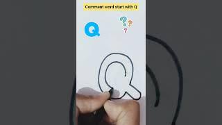 Q drawing #alphabet #shorts #trending #youtubeshorts #compuart