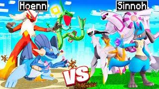 HOENN POKEMON VS SINNOH POKEMON In MINECRAFT!