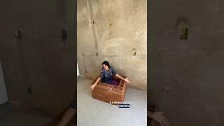 ELA VAI CONSTRUIR NOSSA CHURRASQUEIRA GOURMET DE TIJOLO ECOLÓGICO EP.01 Diário de obra  #shorts