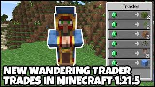 NEW TRADES For The WANDERING TRADER In MINECRAFT 1.21.5