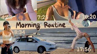 Life by the beach | What makes my day | Miracle morning routine, running, surfing, yoga, coffee