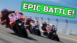 EPIC BATTLE WITH 3 CHAMPIONS! - MotoGP 24