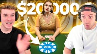 20 MINUTES OF INSANE BLACKJACK BETS!