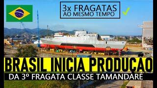 ÓTIMA NOTÍCIA -Brasil inicia CONSTRUÇÃO da 3ª FRAGATA TAMANDARÉ. #military #militar #geopolitica