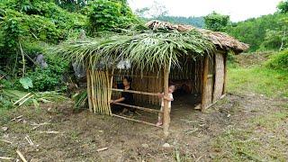 Full Video: 2 Years Journey: 16-Year-Old Single Mother Built and Completed a Bamboo House Alone