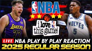 LAKERS vs TIMBERWOLVES │ 2025 NBA Basketball Game Play-By-Play Reaction & Scoreboard