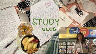 exam week study vlogྀི | uni student diary | studying to pass or to eat?(˶˃⤙˂˶) | lecture | grocery