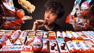 ASMR Kinder Chocolate Dessert Mukbang (Surprise, Happy Hippo, Bueno, Maxi, Pingui) Eating Sounds