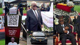 Nana Addo’s Arrival at è State house for the Burial service of late Journalist Joachim Awuley Lartey