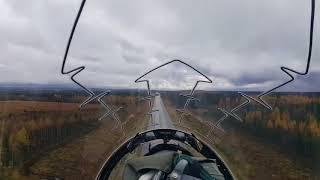 Amazing Pilot's Eye View Of Military Jet Landing On A Road