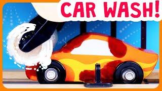 Videos for Toddlers and Babies to Learn Words - at the Car Wash! | Carwash | Toy Cars for Kids