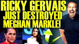 RICKY GERVAIS JUST TORCHED MEGHAN MARKLE AFTER NETFLIX SHOW BACKLASH GOES VIRAL! HILARIOUS BACKFIRE