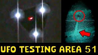 UFO TESTING at Area 51 CAUGHT ON CAMERA!