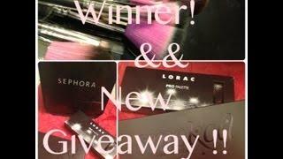 Winner!! & New GIVEAWAY LORAC & URBAN DECAY (CLOSED)