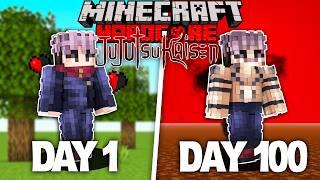 I Survived 100 Days In JUJUTSU KAISEN Minecraft!