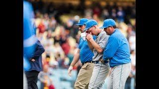 Video: Jon Olsen returns to the mound for the Bruins