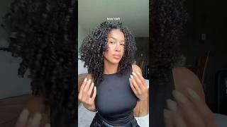 Curly Hair Routine in 7 SECONDS! #curlyhair