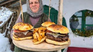 THE BEST LAMB BURGER I'VE EVER MADE , COUNTRY LIFE VLOG