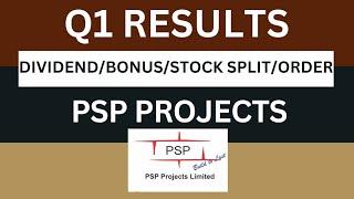 psp projects Q1 Results 2025 | psp projects Results Today | psp projects Share Latest News