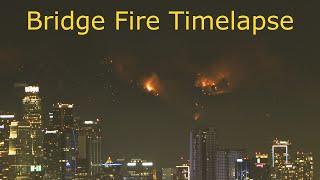 Bridge Fire Explodes in size timelapse #BridgeFire