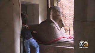 Moving Day For 25,000-Pound Sphinx At Penn Museum