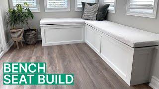 Building a Window Bench Seat with Storage (DIY)