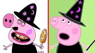 Peppa Pig's Halloween Pumpkin Party Funny Drawing Meme | Funny Peppa Pig