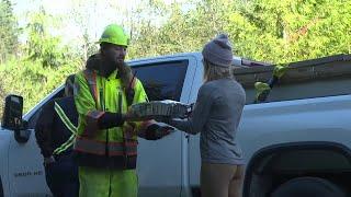 Drivers slowly welcomed back on Highway 14 after an atmospheric river washout