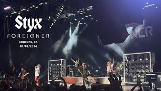 Foreigner & Styx - Concord, CA 2024 (LIVE)