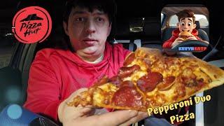 KevynEats!  Pepperoni Duo on a Handmade Crust @pizzahut! So good!
