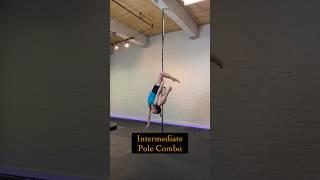 How to Pole Dance// Intermediate Pole Combo // #poledance #polefitness #polecombo