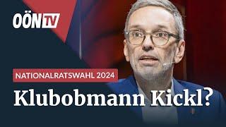 Nationalratswahl 2024: Wie gut schmeckt der FPÖ ein Klubobmann Kickl?