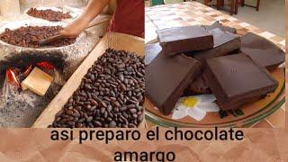 COMO HACER  CHOCOLATE AMARGO