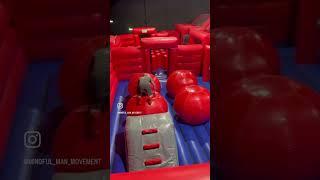 Big red balls to the face #ninjawarrior #funny