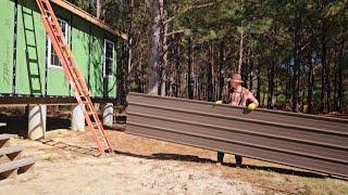 How Could We Possibly "Screw" This Up?  First Time Learning How To Install Metal Roof