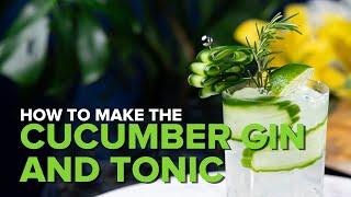 Cucumber Gin and Tonic Cocktail Recipe