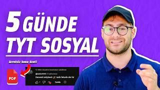 TYT SOSYAL NASIL ÇALIŞILIR? | 5 günde TYT Sosyal Bitir!