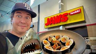 Florida’s Only JAWS Topokki Restaurant - Eating Korean Food 음식 Inside Asian Cuisine Grocery Store