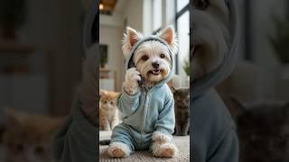 Cute puppies. Hello. Love. Tiny animals
