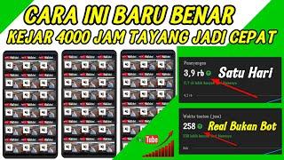 Cara Kejar 4000 Jam tayang youtube dengan satu HP Tembus satu bulan monetisasi