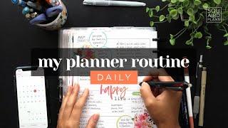 MY DAILY PLANNER ROUTINE :: PLANNING MY DAY IN A DISCBOUND CLASSIC HAPPY PLANNER