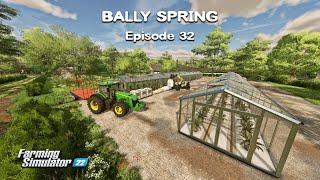 Building Greenhouses for BAMBOO and ALOE VERA, Plowing Fields | Bally Spring | FS22 | Episode #32