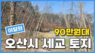 이달의 오산시 세교 토지가 90만원대! 땅매매! 토지투자! 소액투자가능! 010-2308-4287