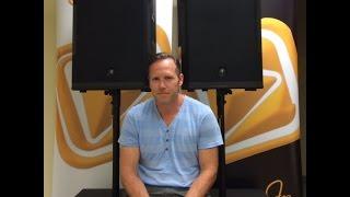 DJ Joe Bunn on Mackie SRM650 monitors