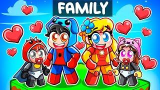 Having a SUPERHERO Family In Roblox!